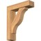 Ekena Millwork Funston Block Smooth Bracket w/ Offset Brace, Western Red Cedar, 5 1/2"W x 20"D x 24"H BKT0604X20X24FST05SWR - alternate 1